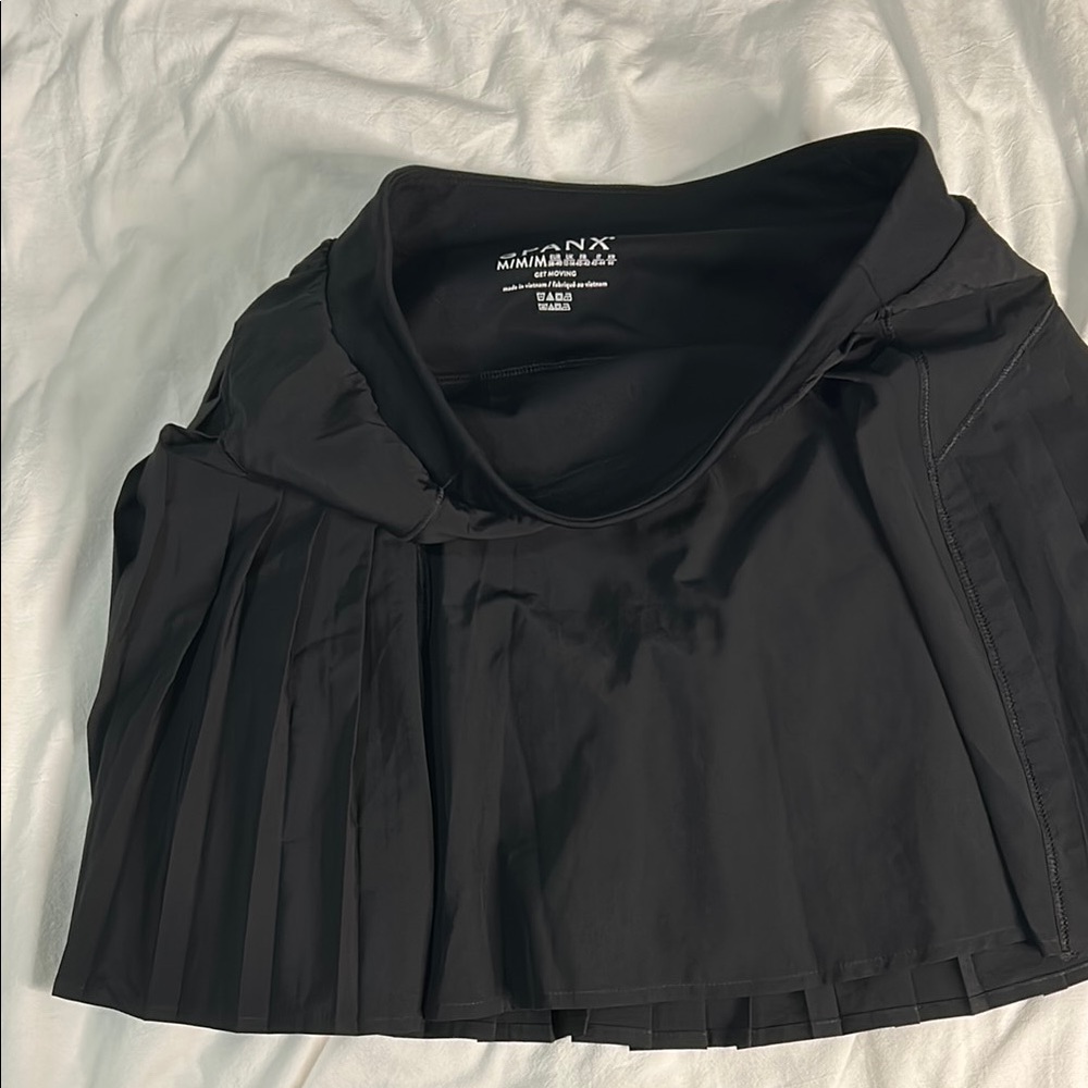 Spanx Black Pleated Skirt